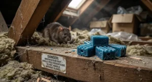 Strong single-feed brodifacoum rat bait blocks designed for fast-acting control of stubborn rodent infestations in UK homes.