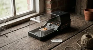 Battery powered electronic mouse trap offering quick humane pest control under £20.