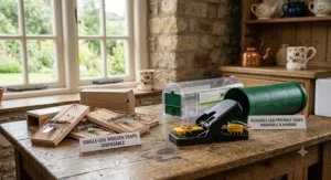 Comparison between eco-friendly reusable mouse traps and disposable wooden options.