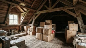 Using glue traps for mice in a dusty Victorian loft conversion with exposed timber beams