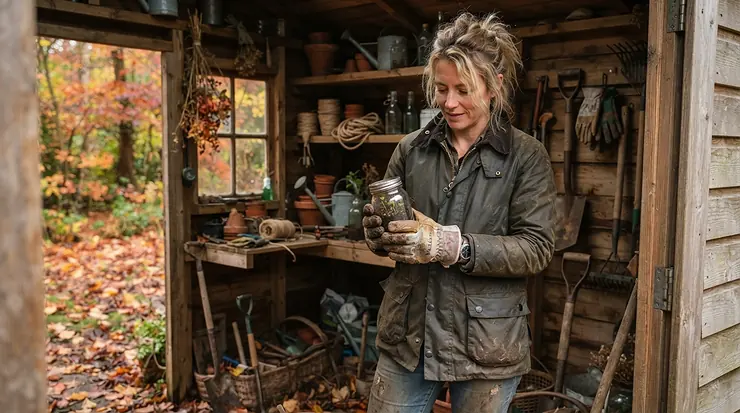 Stocking up on mouse poison for garden shed maintenance during autumn shed mouse control
