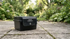 Wildlife safe outdoor mouse bait stations designed for secure garden use