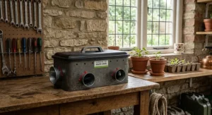 Heavy-duty multi-catch reusable mouse trap designed for sheds and garages.